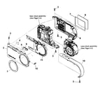 Sony DSC-P200 cabinet parts diagram