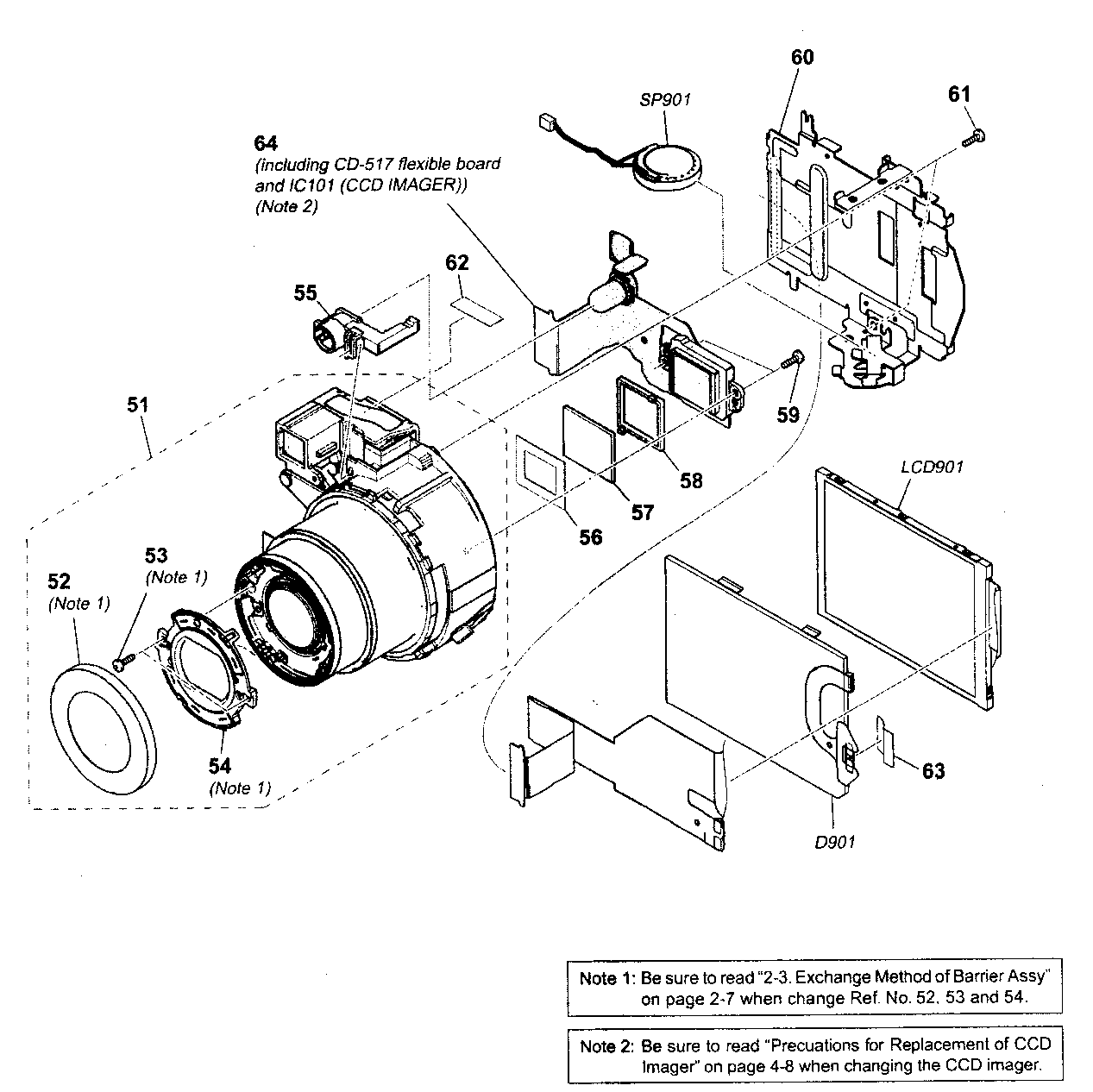Lens block assy