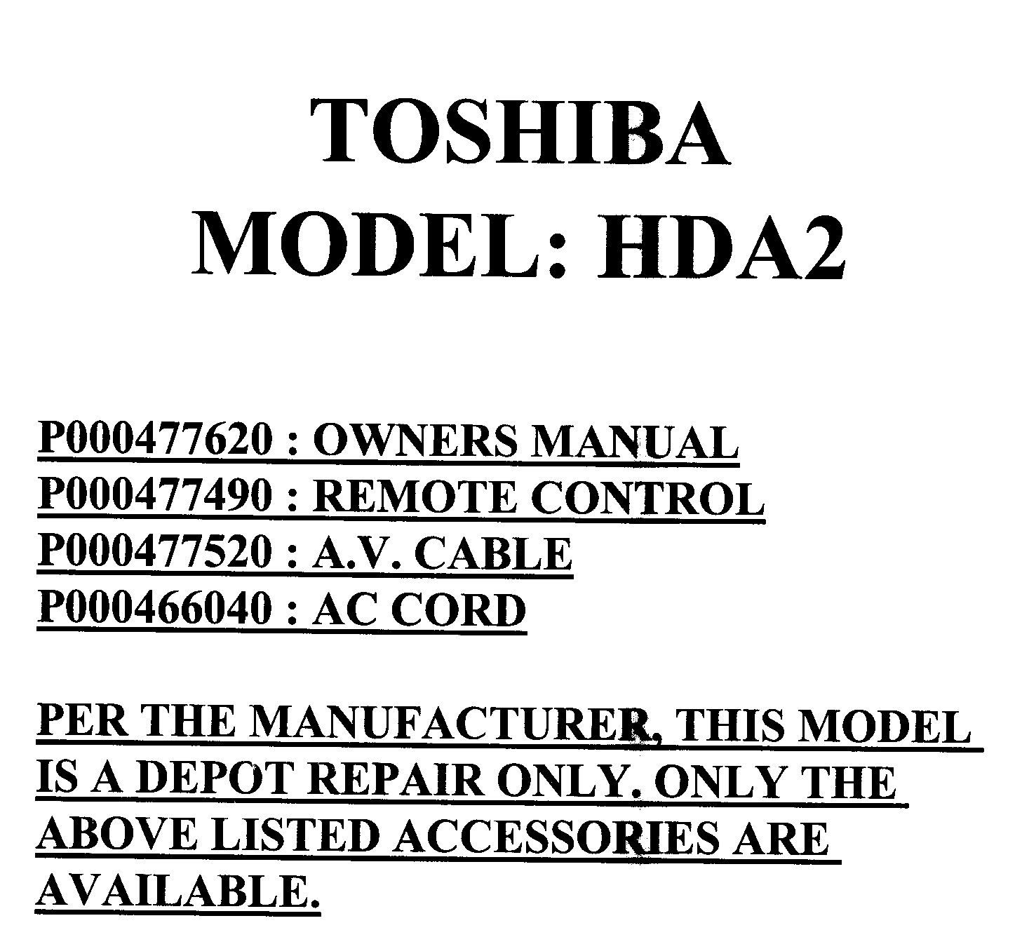 CABINET PARTS