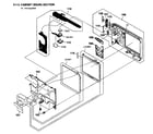 Sony DSC-T1 cabinet rear parts diagram
