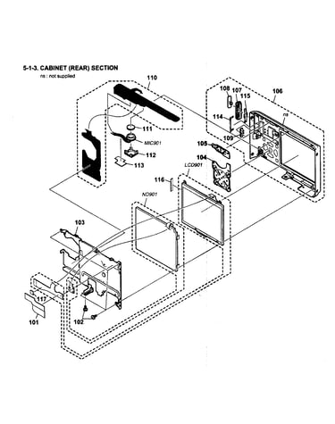 Cabinet rear parts