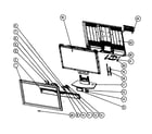 Westinghouse LTV-32W4HDC cabinet parts diagram