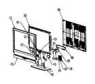 Westinghouse LTV-40W1HDC cabinet parts diagram