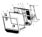 Westinghouse LTV-20V4 cabinet parts diagram