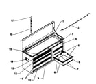 Craftsman 706619621 tool chest diagram