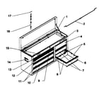 Craftsman 706619641 tool chest diagram