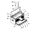 Craftsman 706957222 tool chest diagram