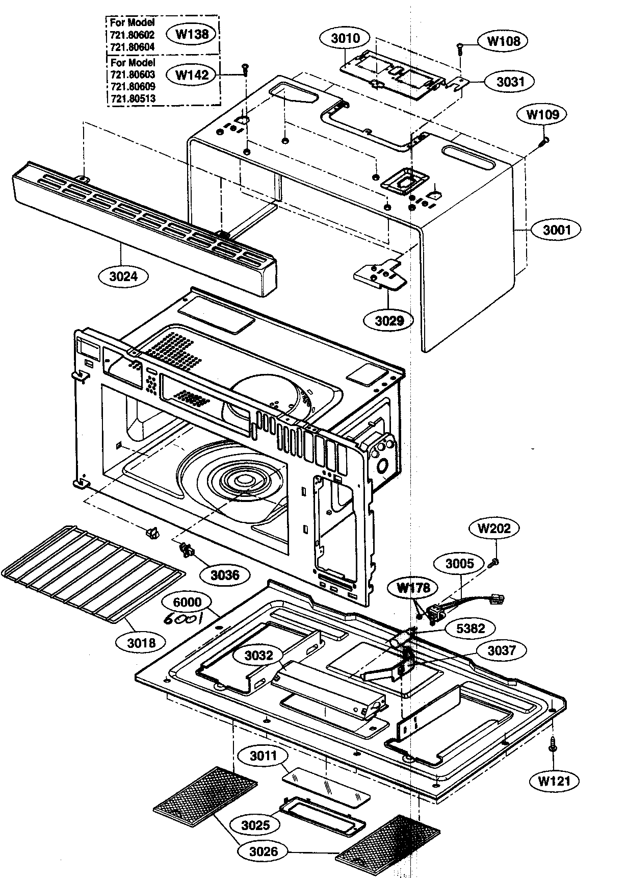 Oven cavity parts