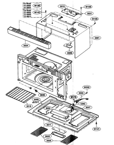 Oven cavity parts