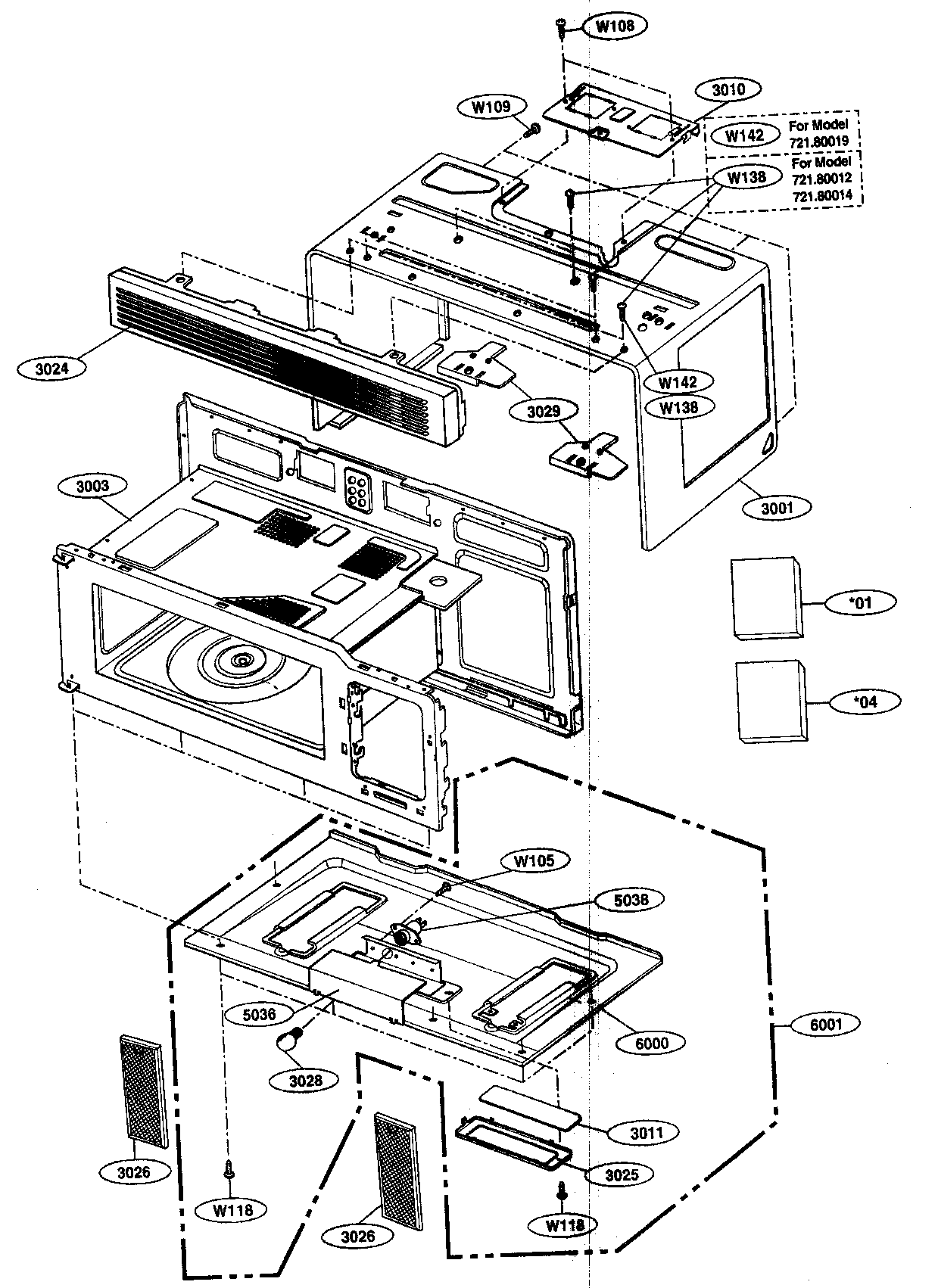 OVEN CAVITY PARTS