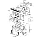 Kenmore 72180012401 oven cavity parts diagram