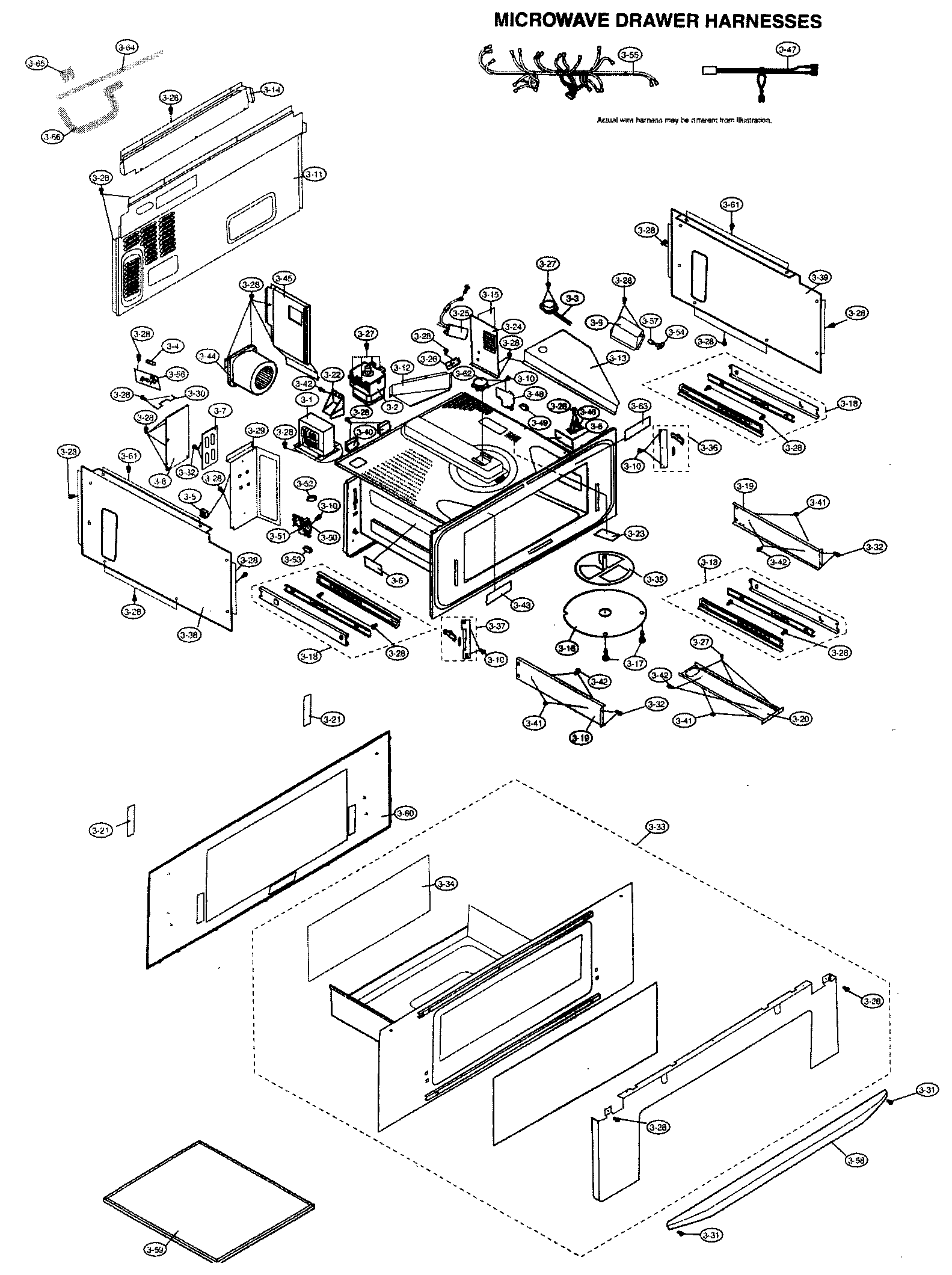 Microwave drawer