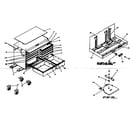 Craftsman 706599261 tool cart diagram