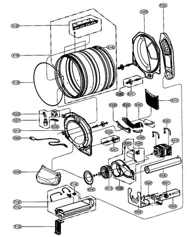Drum/motor assy