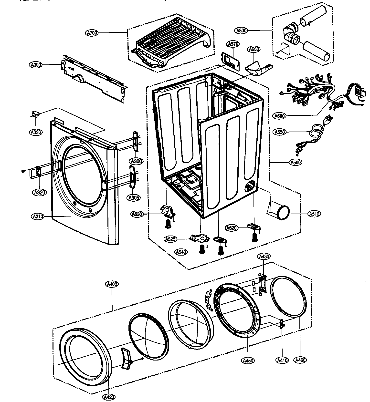 Cabinet/door assy