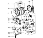 LG DLG9588WM drum/motor assy diagram
