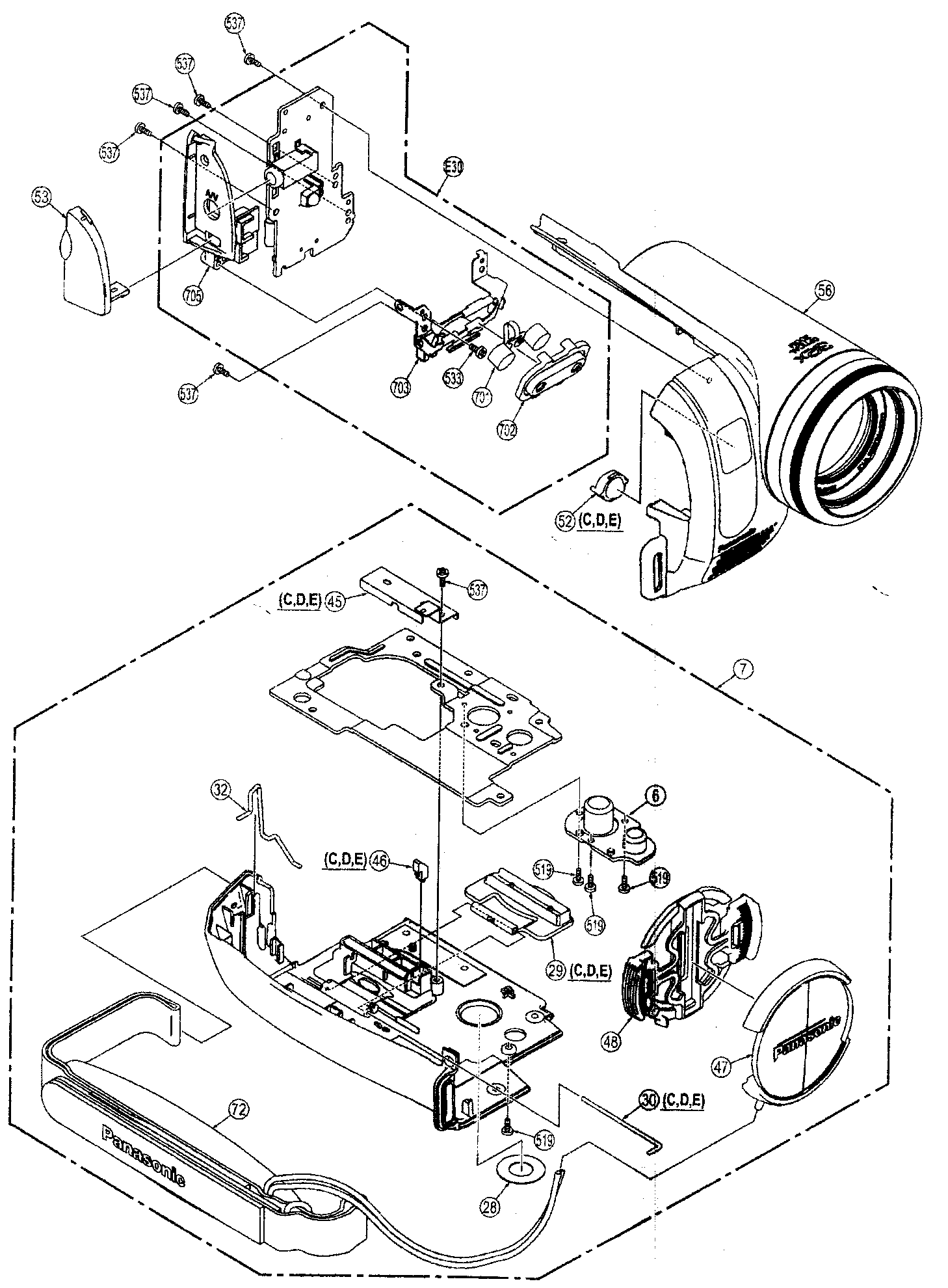 Right side assy