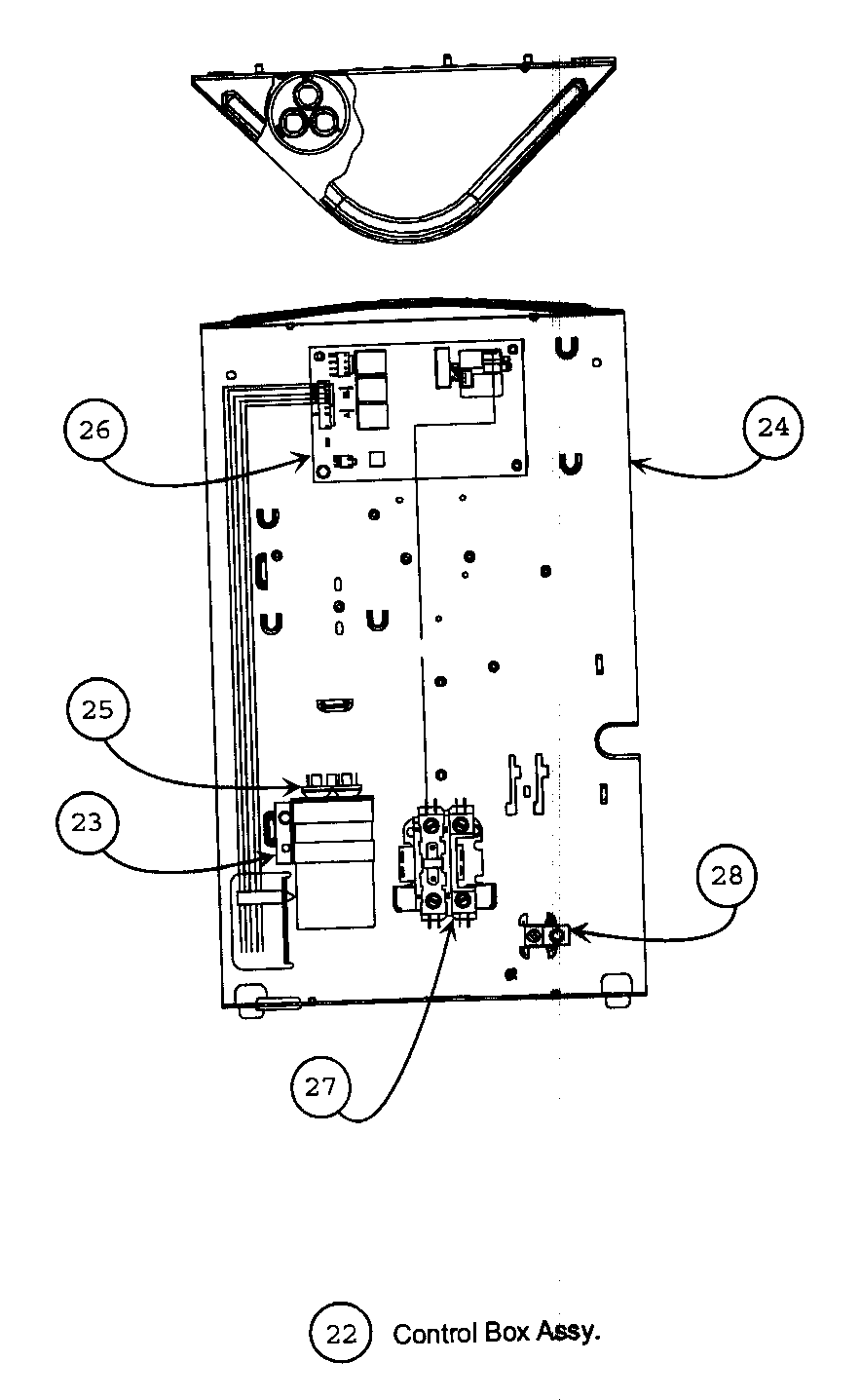 Control box assy