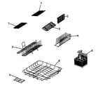 Fisher & Paykel DD603W baskets/racks diagram