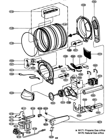 Drum/motor assy