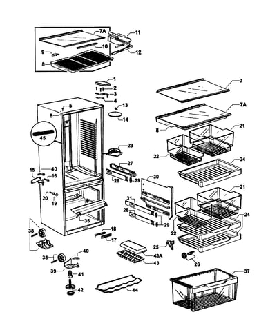 Cabinet parts