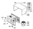 Kenmore Elite 72167902600 oven cavity parts diagram