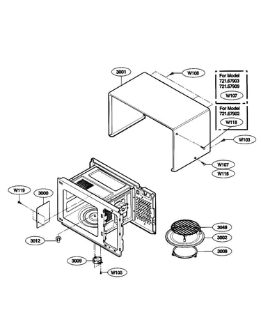 Oven cavity parts