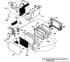 Sony DCR-HC28 cabinet parts 2 diagram