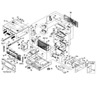 Yamaha RX-V2700 cabinet parts 1 diagram