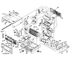 Yamaha RX-V1700 cabinet parts 1 diagram