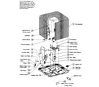 ICP C4H418GKB100 cabinet parts 1 diagram