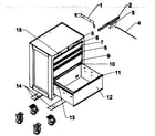 Craftsman 70621092 chest diagram