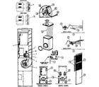 Coleman DGAH056BBSA cabinet parts diagram