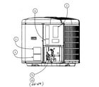 Carrier 25HPA530H0030010 cabinet parts 3 diagram