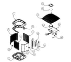 Carrier 25HPA560H0030010 cabinet parts 1 diagram