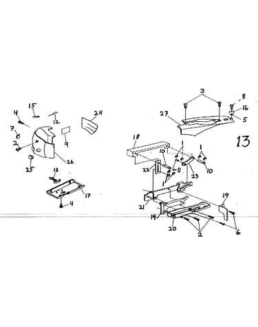 Face/roof assy