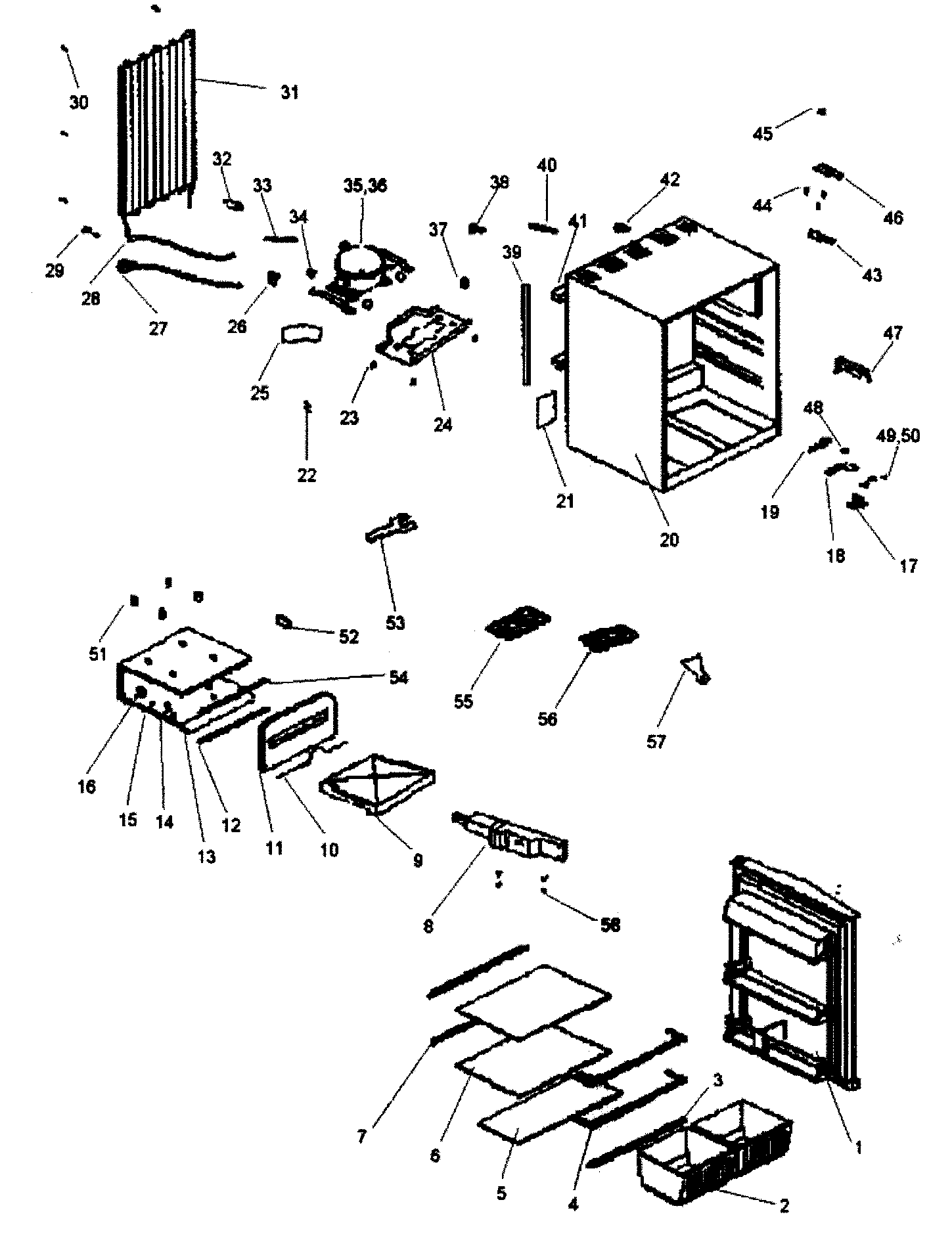 Cabinet parts