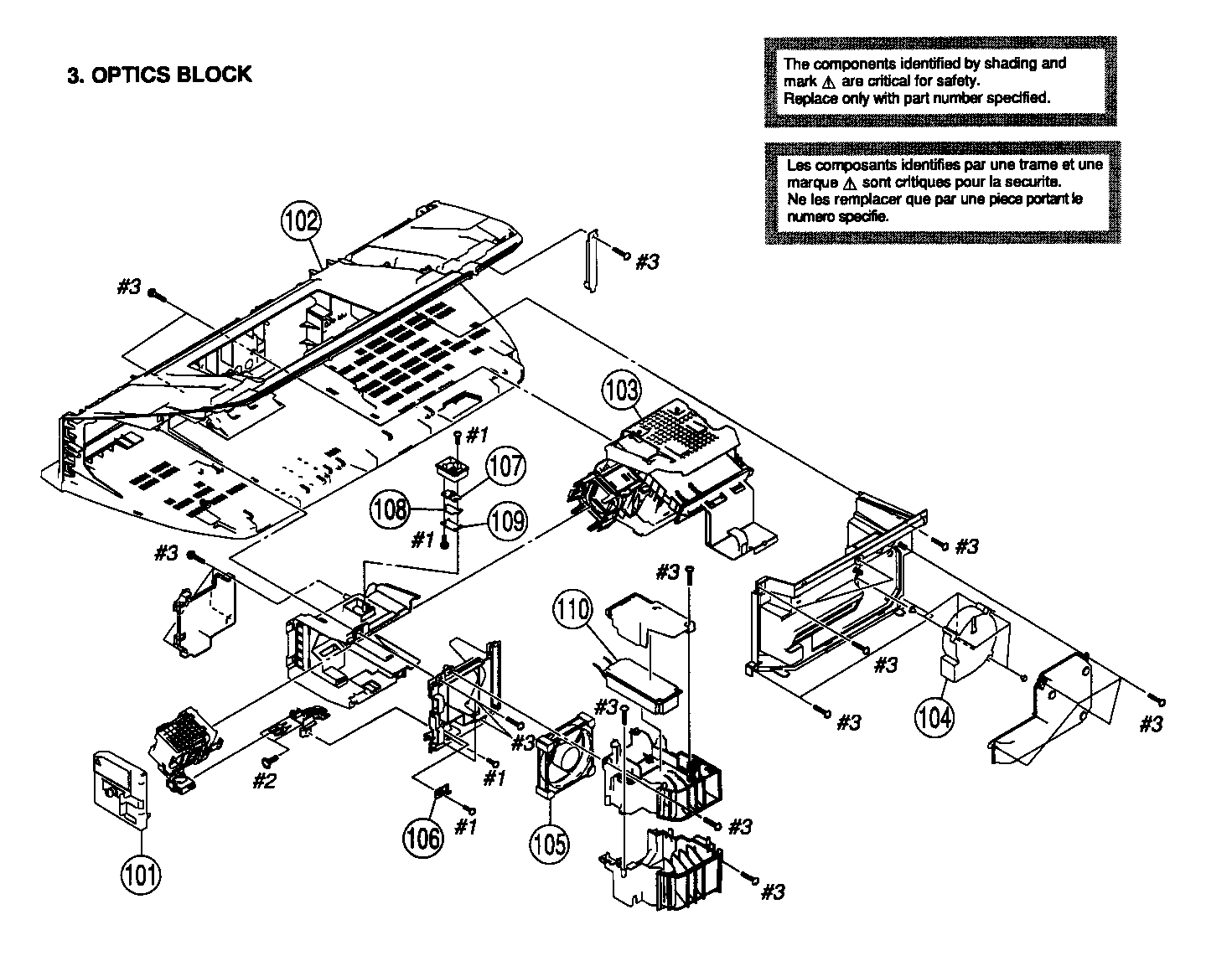 Optic block