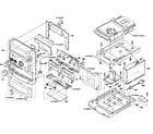 Sony CMT-CPX22 cabinet parts diagram