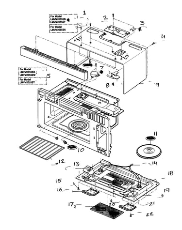 Oven cavity parts