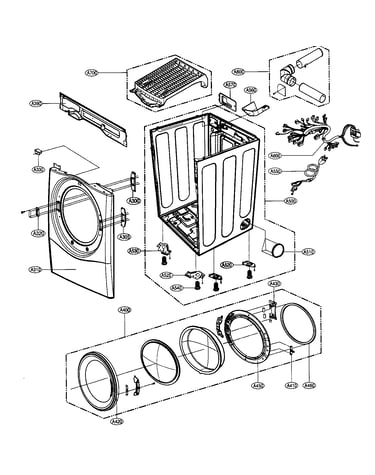 Cabinet/ door assy