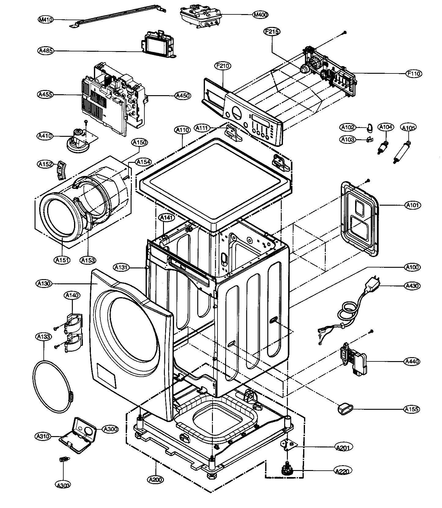 Cabinet/control panel assy