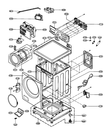 Cabinet/control panel assy