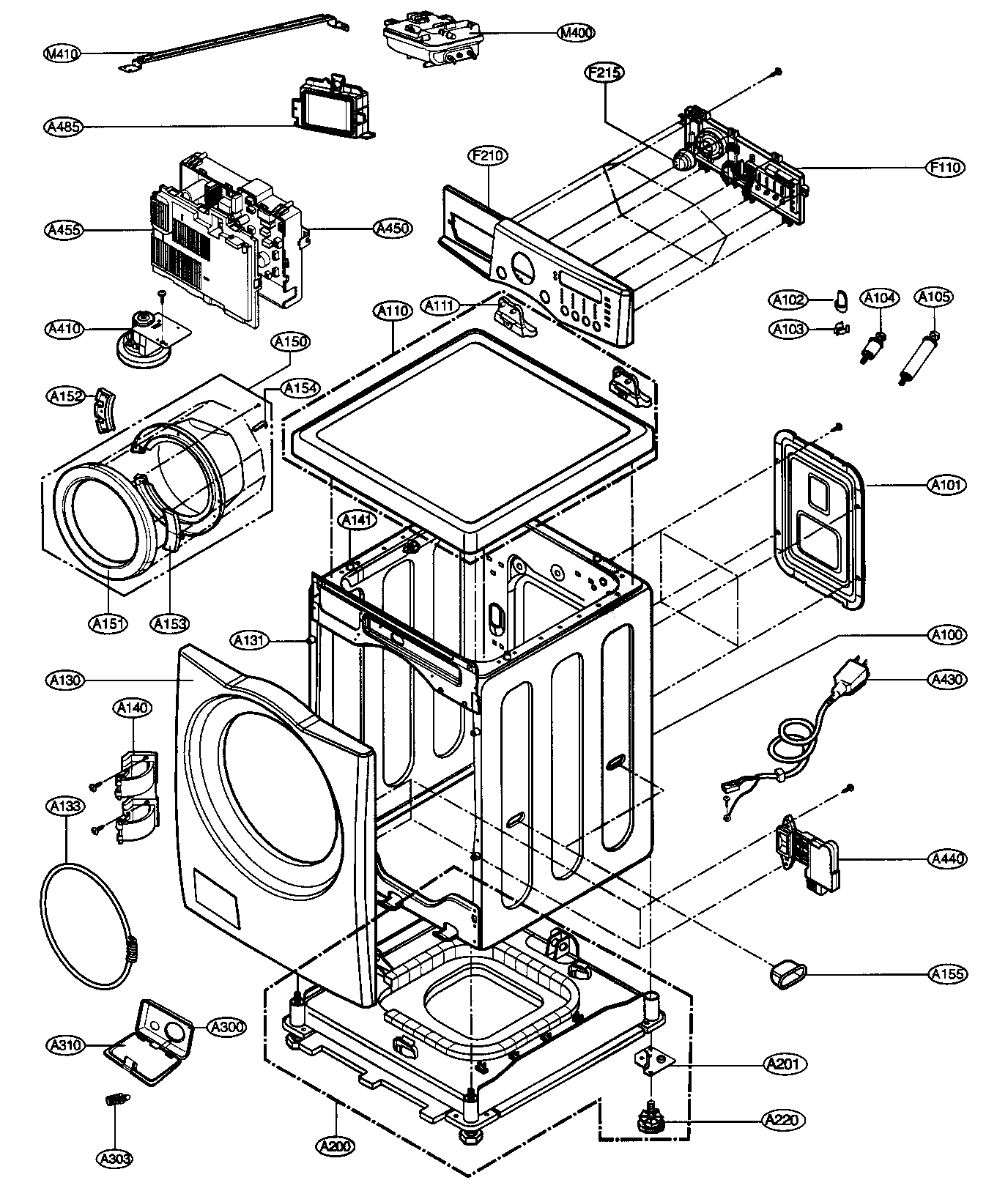 Cabinet/control panel ass
