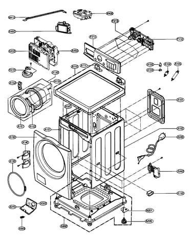 Cabinet/control panel ass
