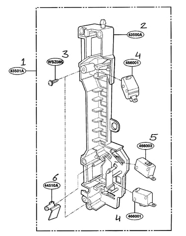 Latch board parts
