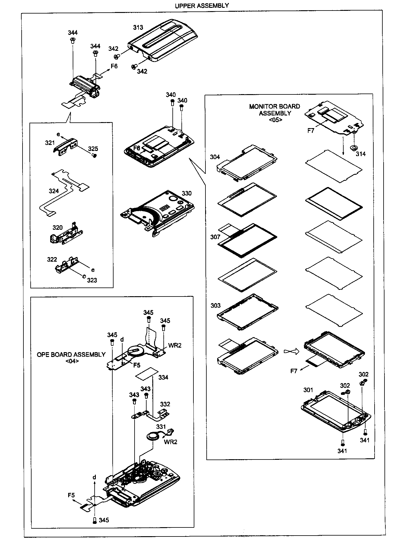 Upper assy
