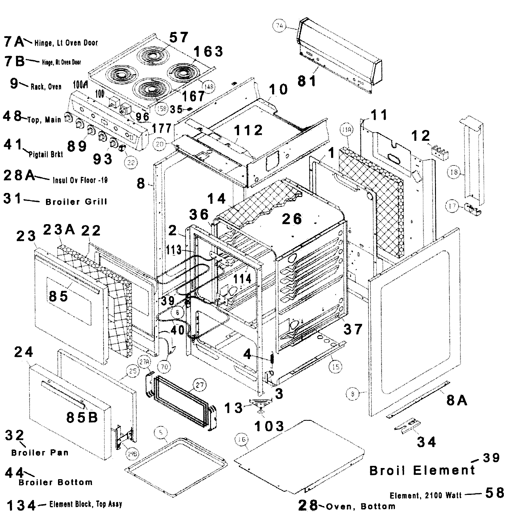 CABINET PARTS