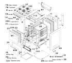 Haier CHER243AAWW cabinet parts diagram