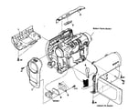 Sony DCR-HC38 cabinet parts 1 diagram